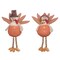 Plush Turkey Shelf Sitter Decorative Figurine for Fall Decor